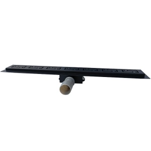 Rigola de duș liniară cu sifon fix și randament ridicat Wave DL01 90 cm – negru - Img 19