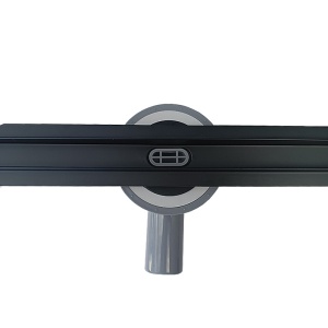 Rigola de duș liniară cu sifon rotativ și randament ridicat Slim DL03 80 cm – Negru - Img 16