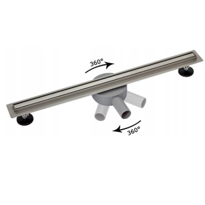 Rigola de dus liniara cu sifon rotativ si randament ridicat Slim DL03 100 cm – inox - Img 21