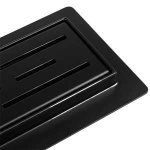 Rigola de dus liniara DL01 Classic negru mat 50 cm sifon scund 52 mm
