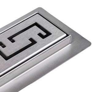 Rigola pentru dus din inox cu sifon inclus Omega DL01 80 cm