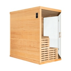 Sauna cu infrarosu si perete din sare de Himalaya MO-EA5CRS – 200 x 200 x 200 cm, 5 locuri - Img 3