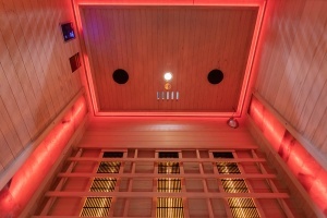 Sauna cu infrarosu si piatra sarata pentru 3 persoane C3S 150 x 110 x 190 cm - Img 17