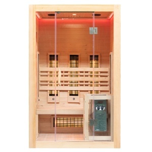 Sauna finlandeza cu infrarosu MO-SW2 COMBO si soba Harvia 3.5 kW 130 x 110 x 190 cm