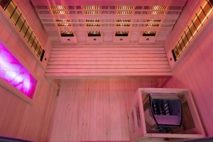 Sauna finlandeza cu infrarosu MO-SW3 COMBO si soba Harvia 4.5 kW, 150 x 120 x 190 cm - Img 3