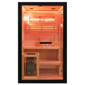 Sauna finlandeza cu temperatura inalta si soba Harvia 3.5kW 120 x 120 cm pentru 2 persoane - Img 17