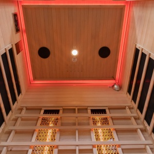 Sauna uscata cu infrarosu la temperatura joasa pentru 2-3 persoane Alta2 120 x 105 cm - Img 9