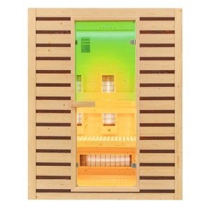 Sauna uscata cu infrarosu la temperatura joasa Tromso3 153 x 110 cm pentru 3-4 persoane - Img 11