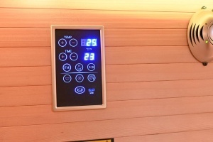 Sauna uscata cu infrarosu si cu pietre sarate pentru 4 persoane C4ST 175 x 140 cm - Img 22