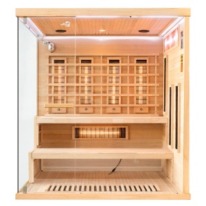 Sauna uscata cu infrarosu si terapie cromatica pentru 4 persoane EP4RS dreapta 180 x 160 cm - Img 4