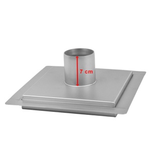 Scurgere baie patrata cu sifon fix Qube DLO8 15 x 15 cm Inox - Img 12