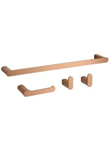 Set accesorii pentru baie Mati Brush Copper 4 piese - Img 2