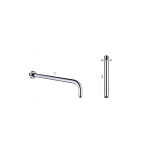 Set Baterie Dus 2 Functii PRO CONCEALED Crom, Montaj In Perete, Para Rotunda Tip Ploaie 20-40 Cm, 2 Functii De Curgere A Apei, Finisaj Crom - Img 5