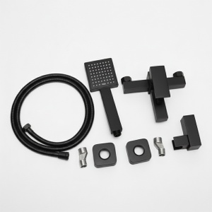Set baterie dus si cada cu montaj pe perete F302 Black - Img 19