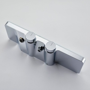 Set de dus F13A, Dus cu efect de ploaie, Finisaj Crom - Img 2