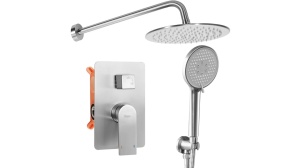 Set de dus incastrat Rea Verso Nichel periat inox+box