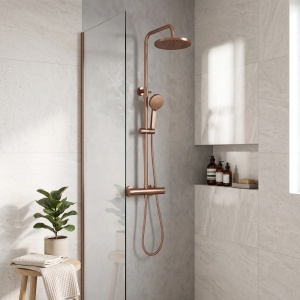 Set dus cu termostat Rea Parot Light Brush Copper - Img 4