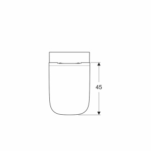 Set Geberit Smyle Square Rimfree vas wc suspendat cu capac slim softclose - Img 4