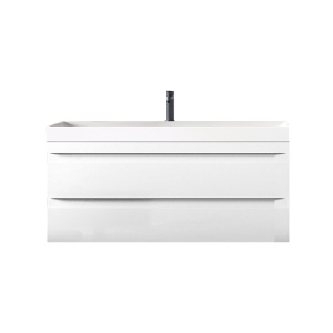 Set mobilier suspendat cu lavoar Kolpasan Naomi 100 cm alb