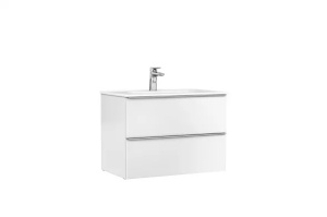 Set mobilier suspendat Gala Shona alb mat 80 x 46 x 56.5 cm cu lavoar Klea