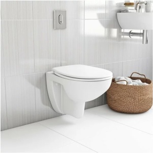 Set rezervor Grohe Rapid SL cu clapeta Skate Air crom si vas wc Grohe Bau Ceramic Rimless capac soft close - Img 3