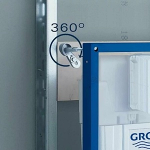 Set rezervor incastrat 4 in 1 Grohe Rapid SL cadru si clapeta Skate Cosmopolitan cu izolare fonica - Img 6