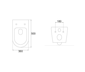 Set Vas WC GEBERIT, Montaj Suspendat, Ceramica Sanitara, Vas WC SONET RIMLESS + Capac STANDARD Soft-Close Inclus + Cadru + Clapeta - Img 3