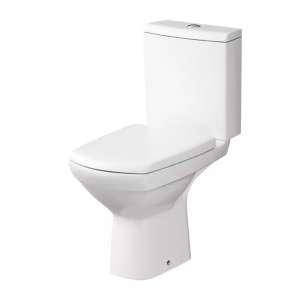 Set vas WC pe pardoseala Cersanit Carina rezervor 020 si capac alb - Img 1