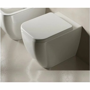 Set vas wc pe pardoseala Hatria Bianca Rimless BackToWall cu capac softclose - Img 5
