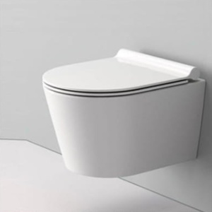 Set Vas WC PRO GROHE, Montaj Suspendat, Ceramica Sanitara, Vas WC SONET RIMLESS + Capac Soft-Close SLIM Inclus + Cadru + Clapeta - Img 15