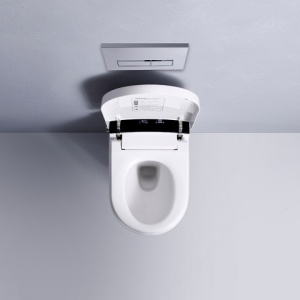 Set vas WC Smart ,cu functie bideu, Buton Crom, cadru inclus - Img 18