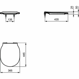 Set vas wc suspendat cu capac softclose si bideu suspendat Ideal Standard Connect Air Aquablade - Img 2