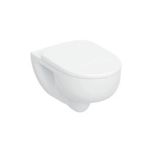Set vas WC suspendat Geberit Selnova TurboFlush cu capac softclose alb lucios