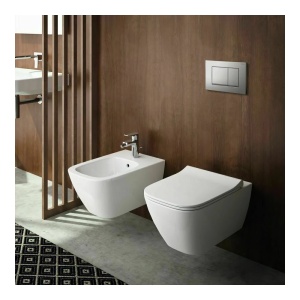 Set vas wc suspendat si capac slim soft close Geberit Smyle Square - Img 3