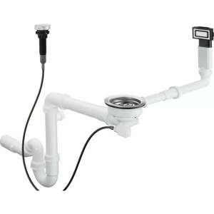 Sifon automat Hansgrohe D14-11 pentru chiuveta din granit cu o cuva - Img 1