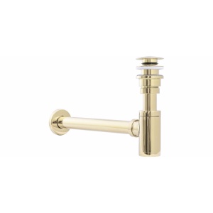 Sifon de scurgere universal+ ventil klik-klak, sistem Push-up, finisaj Gold - Img 6