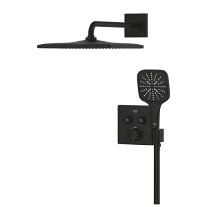Sistem de dus negru mat Grohe SmartControl SmartActive 310 Cube - Img 2