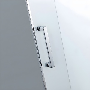 Usa de dus batanta pentru nisa KZ27 crom 90 x 195 cm sticla 6 mm - Img 18