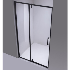 Usa de dus batanta pentru nisa SH08C negru mat 100 x 200 cm sticla 6 mm - Img 9