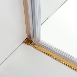 Usa de dus batanta SH01B auriu 90 x 195 cm sticla 6 mm - Img 5