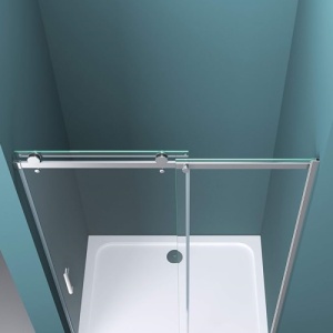 Usa de dus glisanta Veldman Tessa crom 130 x 195 cm sticla 8 mm - Img 4