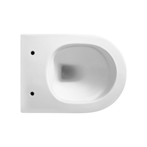 Vas de toaleta suspendat Mizu Black White, rimless, cu capac din duroplast cu softclose - Img 5