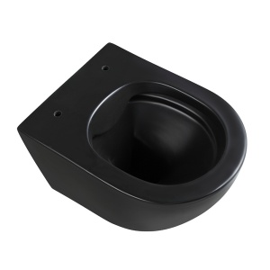 Vas toaleta WC suspendat Mizu Black Matt cu capac din duroplast cu softclose - Img 12