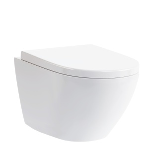 Vas WC PRO VILA WHITE, Sistem inovator de spalare Rimless Tornado, Suspendat, Ceramica sanitara - Img 2