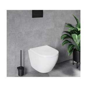 Vas WC PRO VILA WHITE, Sistem inovator de spalare Rimless Tornado, Suspendat, Ceramica sanitara - Img 13