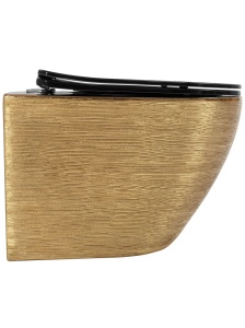 Vas WC Rea Carlo Mini Tornado Black Brush Gold - Img 5