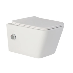 Vas wc suspendat cu functie bideu rimless, dreptunghiular, apă calda/rece, capac soft close - Img 7