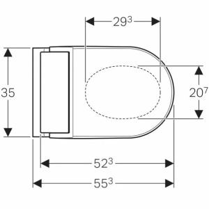 Vas WC suspendat Geberit AquaClean Tuma Comfort, alb, cu functie de bideu electric - Img 4