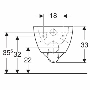 Vas wc suspendat Geberit Selnova Rimfree fara capac alb cu forma partial inchisa - Img 2