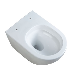 Vas WC suspendat Mizu Tornado White TR-02, rimless cu capac din duroplast si inchidere softclose - Img 6